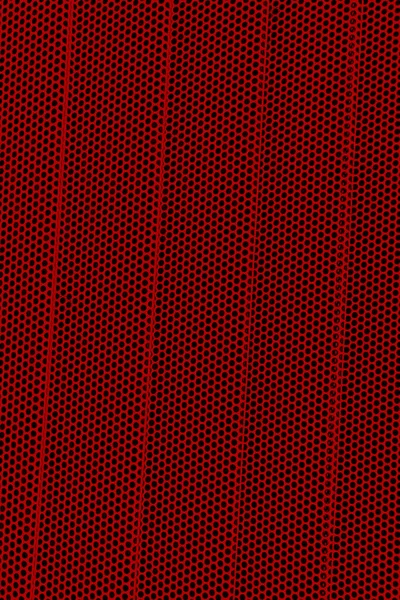 Red Background Wavy Metallic Grid Holes Metal Mesh Background Perforated — ストック写真