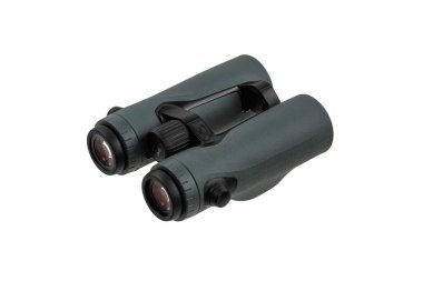 Modern dürbünler. Uzun mesafelerde gözlem için optik bir araç. Beyaz arkaplanda izole et.