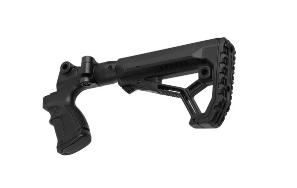 Modern Plastic Folding Buttstock Weapon Handle Replaceable Part Gun Isolate —  Fotos de Stock