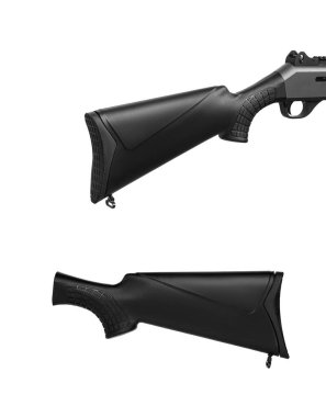 Modern plastik popo. Silahın yeri doldurulabilir. Beyaz arkaplanda izole et.