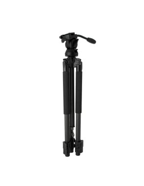 Modern fotoğraf video tripodu. Fotoğraf ya da video çekimi için kamerayı tamir etme mekanizması. Beyaz arkaplanda izole et.