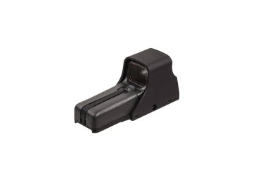 Modern optik kolatör görüşü. Kısa mesafeden ateş etmek için nişan alma cihazı. Beyaz arkaplanda izole et.