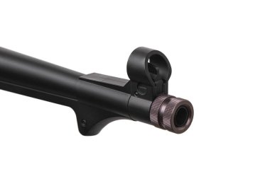 Klasik Alman hafif makineli tüfek MP 40. İkinci Dünya Savaşı 'nın silahları. Beyaz arkaplanda izole et.