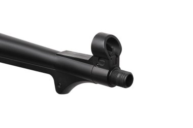 Klasik Alman hafif makineli tüfek MP 40. İkinci Dünya Savaşı 'nın silahları. Beyaz arkaplanda izole et.