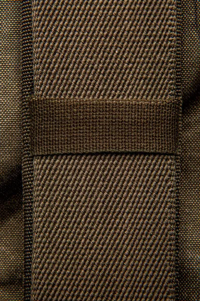 Close Texture Canvas Fabric Backpack Leather Straps Metal Buckles Vintage — Fotografia de Stock