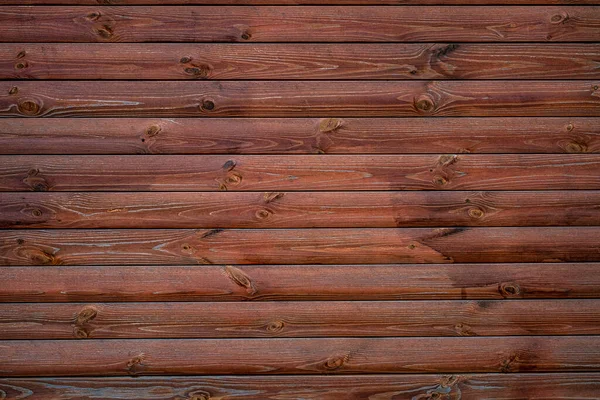 Brown Vytvaroval Dřevěné Pozadí Vodorovně Zbouraných Prken Ročník Přírodní Pozadí — Stock fotografie