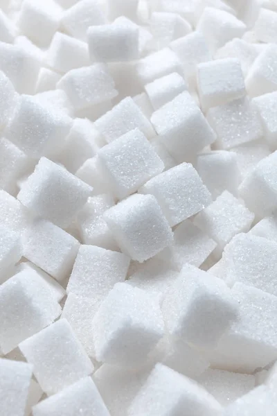 Rafinovaný Cukr Strukturované Bílé Pozadí Kostek Cukru Světlo Zpět — Stock fotografie
