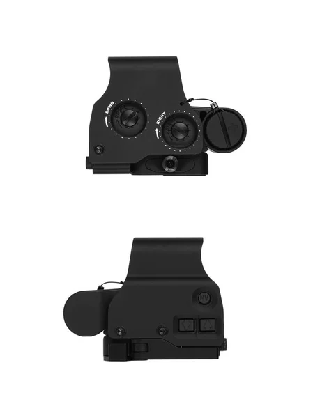 Moderní Optický Kolimátor Zaměřovací Zařízení Pro Střelbu Krátké Vzdálenosti Izolovat — Stock fotografie