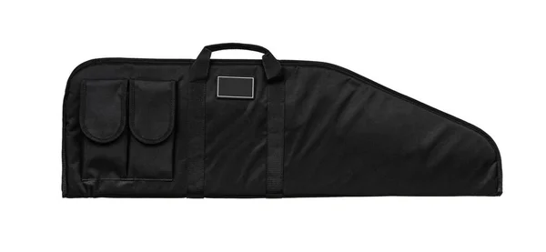 Soft Black Weapon Case Extra Pockets Bag Storing Transporting Weapons — Stockfoto
