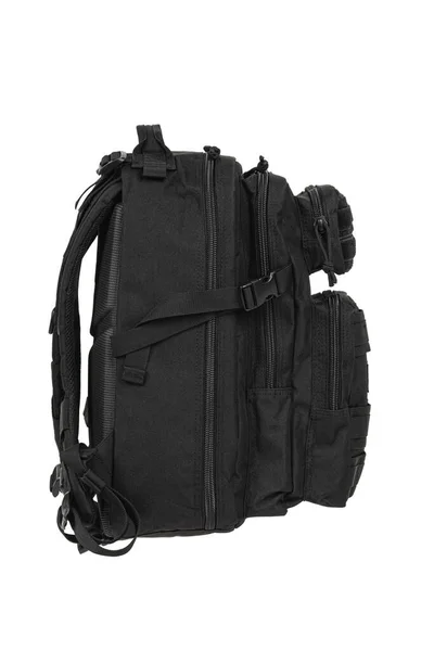 Moderner Taktischer Rucksack Mit Reißverschlüssen Und Zusätzlichen Taschen Große Sichere — Stockfoto