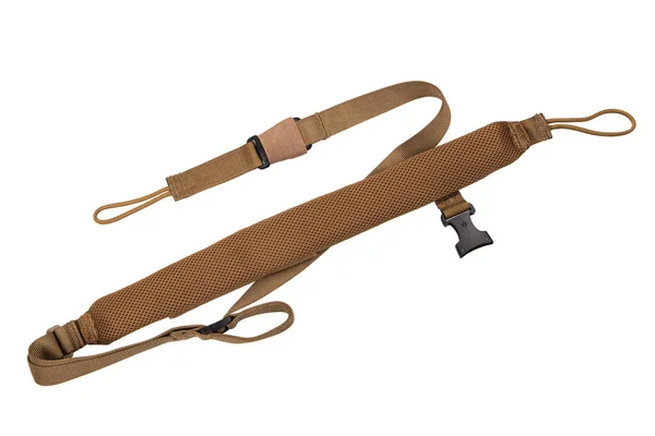 Nylon Shoulder Strap Gun Isolated White Background Belt Comfortable Carrying — Stok fotoğraf