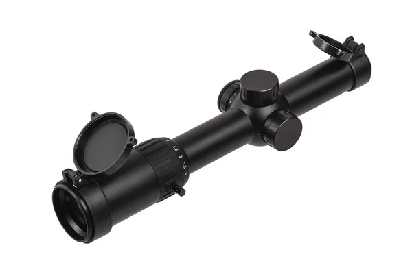 Optical Sight Sniper Rifle Modern Sniper Scope White Background Optical — Photo