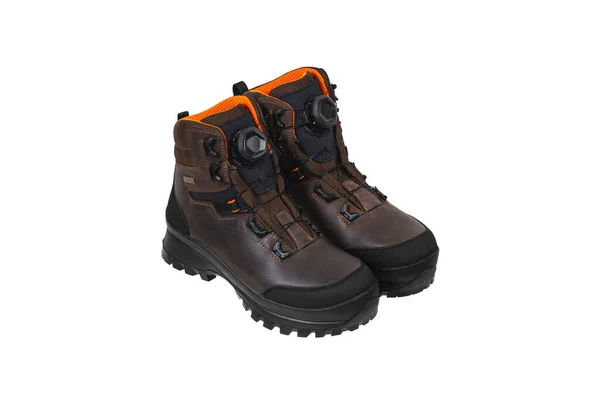 Modern High Boots Extreme Conditions Shoes Climbers Hunters Outdoor Recreation — Fotografia de Stock