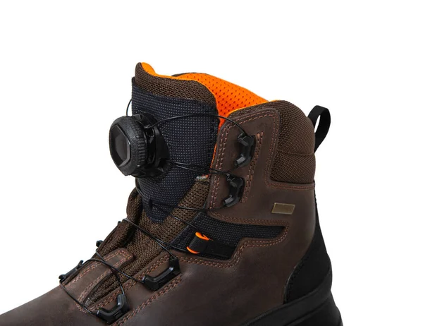 Modern High Boots Extreme Conditions Shoes Climbers Hunters Outdoor Recreation — Fotografia de Stock