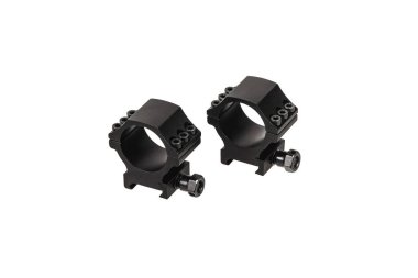 Beyaz arka planda izole edilmiş bir tüfeğin dürbünü için yapılmış hızlı bir bağlantı kopması. Keskin nişancı Dürbünü Hızlıca Bırak.