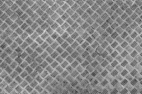 Metalloberfläche Mit Diamantplattenstruktur Das Blech Aus Diamantstahl Muster Einer Alten — Stockfoto