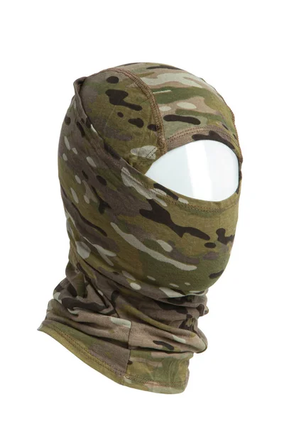 Yeni Kar Maskesi Başlığı Askeri Üniforma Yüzü Korumak Için Başlık — Stok fotoğraf