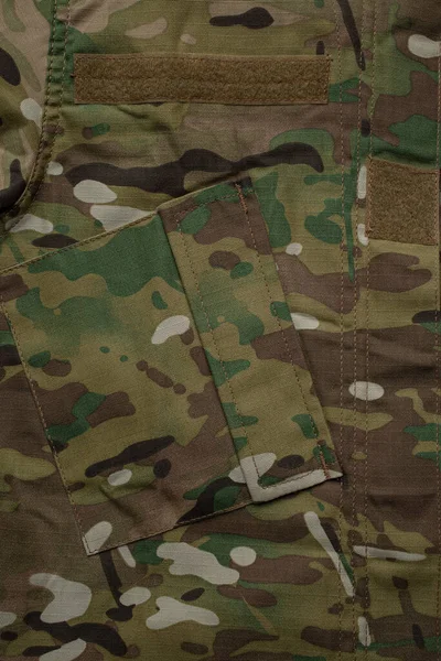 Siły Zbrojne Kamuflaż Multicam Tkanina Tekstura Tło — Zdjęcie stockowe