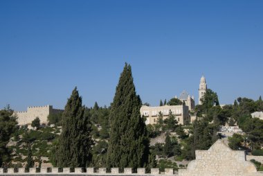 Dormition abbey, mount zion, jerusalem, İsrail