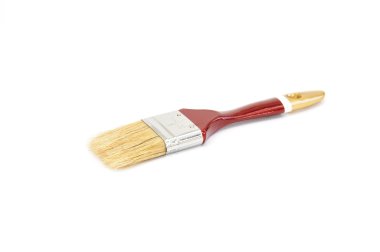 beyaz izole yeni boya fırçası