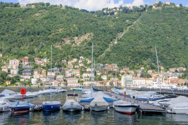 gemilerde lake como, İtalya