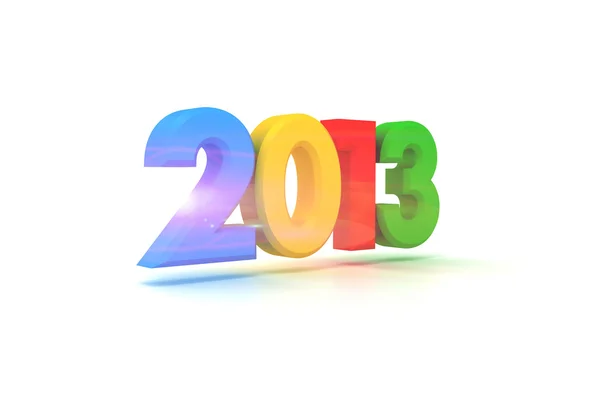3D νέο έτος 20133d 新 2013 年 — 图库照片