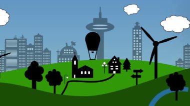 karikatür manzara manzarası