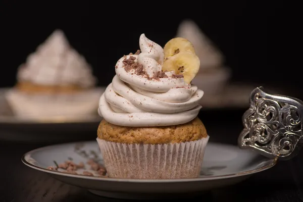 Cupcake de plátano vegetariano —  Fotos de Stock