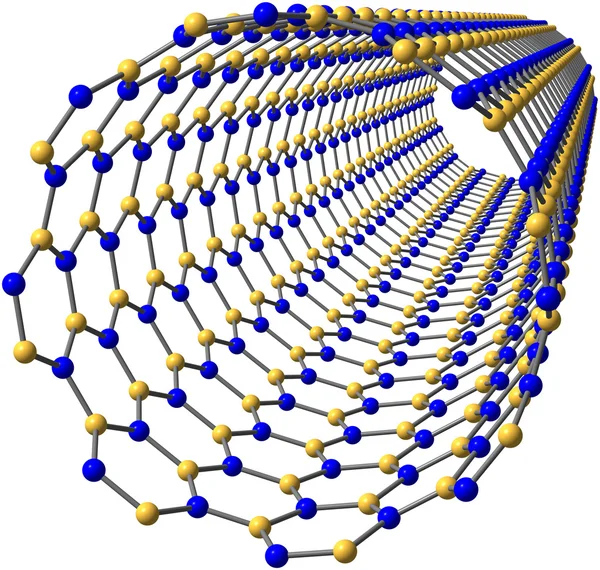 Bornitrid-Nanoröhren — Stockfoto