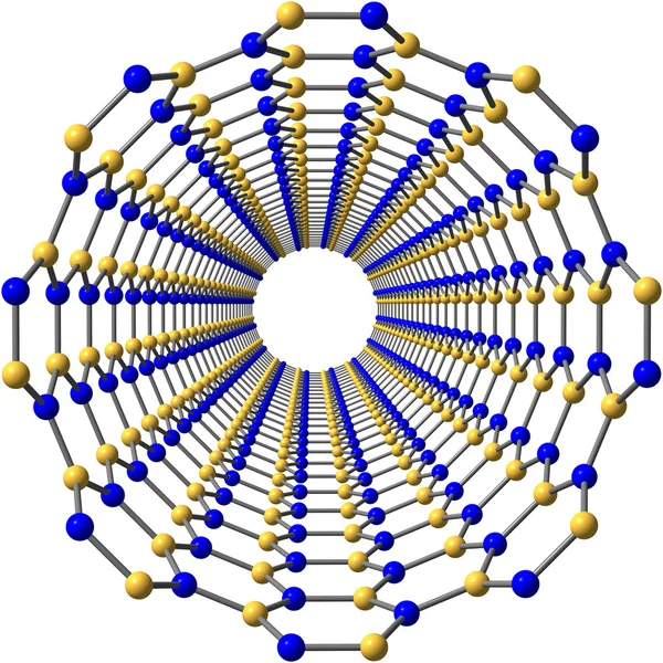 Boron nitride nanotube — Stock Photo, Image