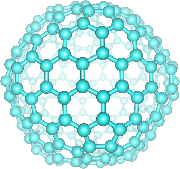 巨型富勒烯分子 c240 — 图库照片