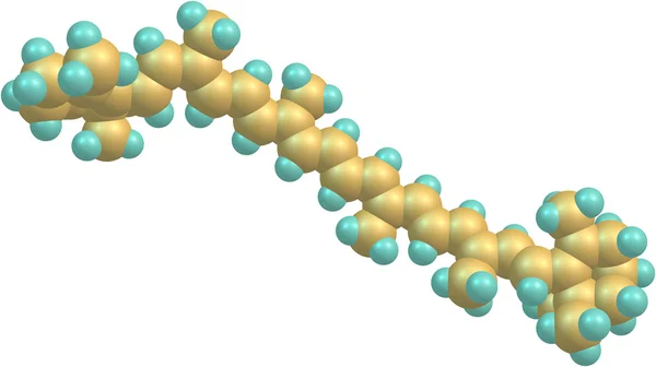 Bilim - karoten molekül topları — Stok fotoğraf