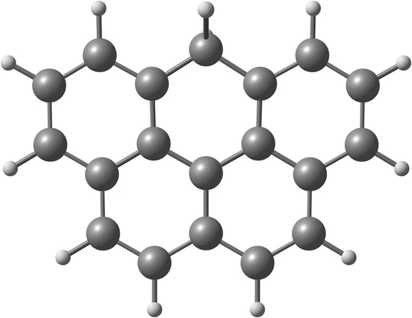 Structure moléculaire Olympicene sur blanc — Photo