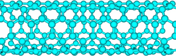 Uhlíkových nanotrubic na bílém pozadí — Stock fotografie
