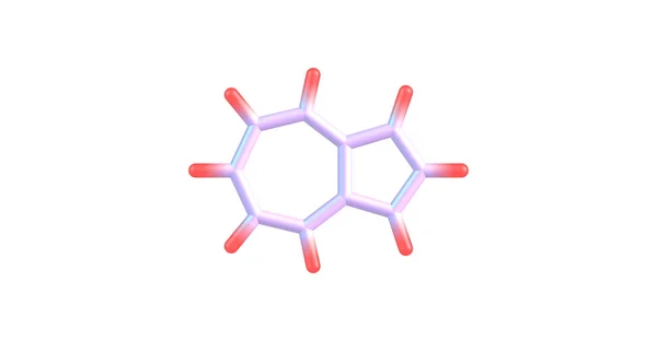 アズレン白い背景の上の分子構造 — ストック写真