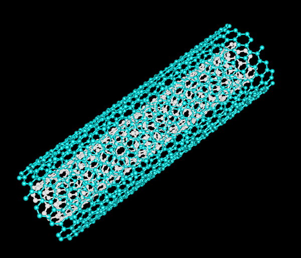 Double-walled carbon nanotube (DWNT) on black