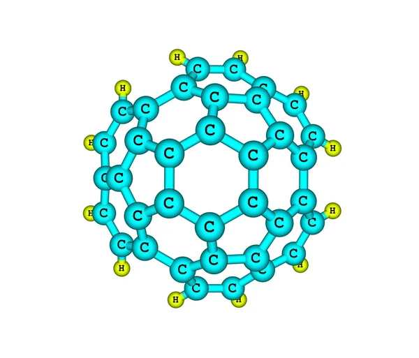 Circumtrindene 分子上白色孤立 — 图库照片