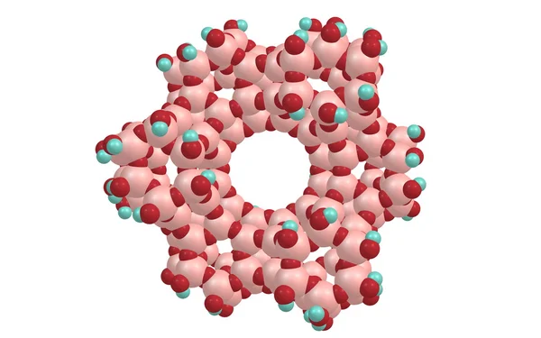 Zeolit molekyl isolerad på vit — Stockfoto