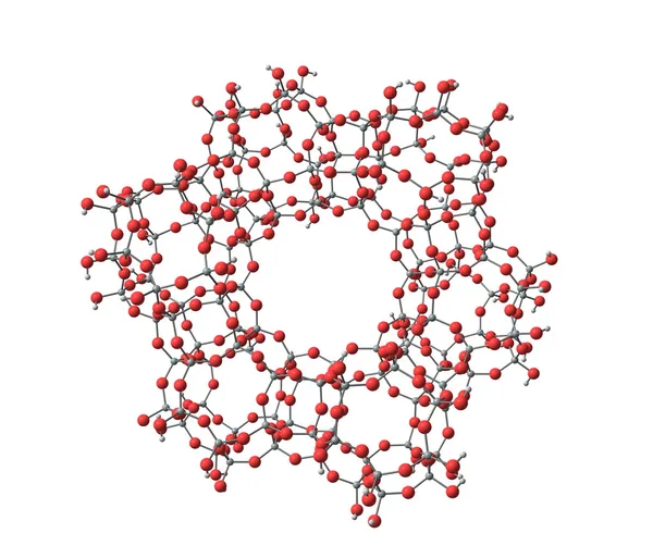 Molécula de zeolita aislada en blanco — Foto de Stock