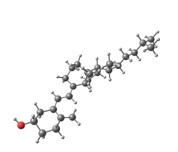 Cholecalciferol (D) molecular structure on white background — Stock Photo, Image