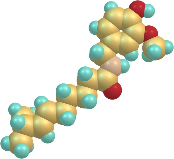 Capsaicin molecular structure — Stock Photo, Image