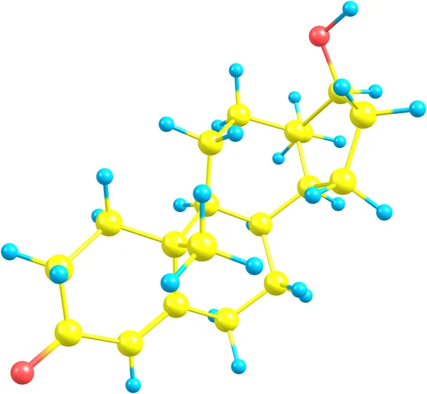 Molecule of Testosterone — Stock Photo, Image