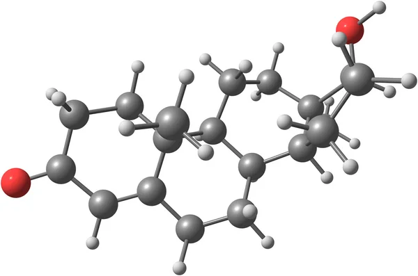 Molekyl av testosteron — Stockfoto