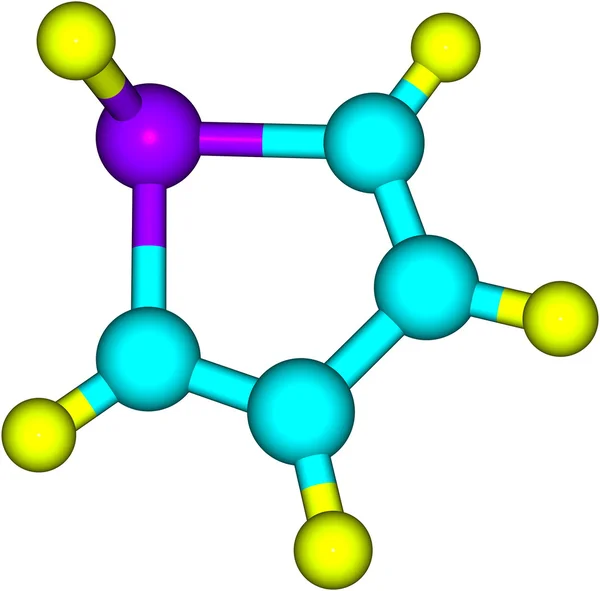 Molecular structure of arsole on white background — Stock Photo, Image