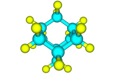 adamantane moleküler model üzerinde beyaz izole