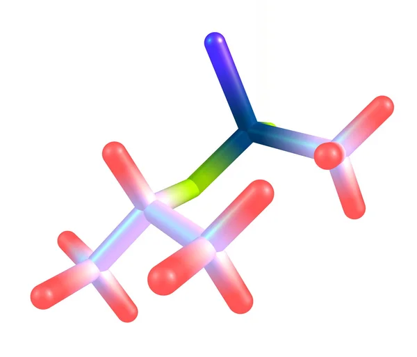 Molekulare Struktur von Sarin auf weiß — Stockfoto