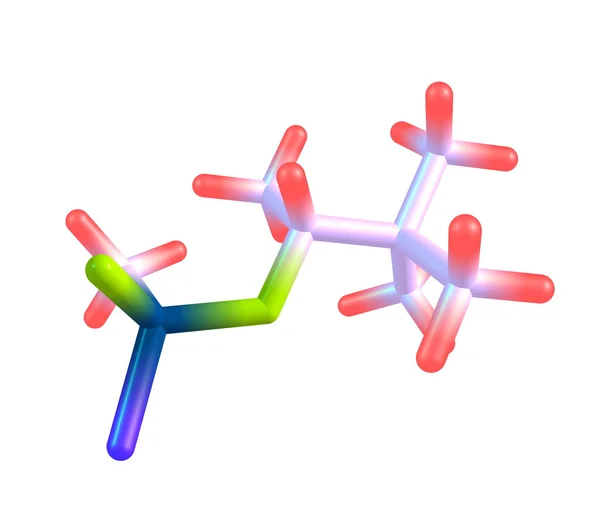 Molecular structure of soman on white — Stock Photo, Image