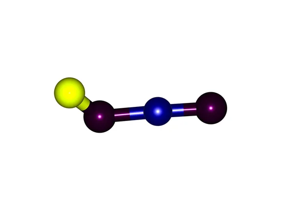 Metaboric kyselin molekulární struktura izolovaných na bílém — Stock fotografie