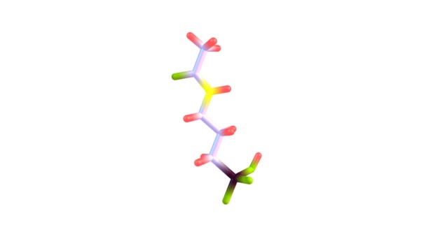 Acamprosate molecule rotating video Full HD