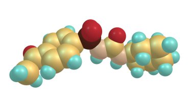 Asetohshamde, diyabet hastalığının tedavisinde kullanılır. 3d illüstrasyon